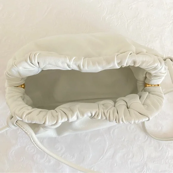 Mansur Gavriel white mini Cloud leather clutch bag - Picture 11 of 16